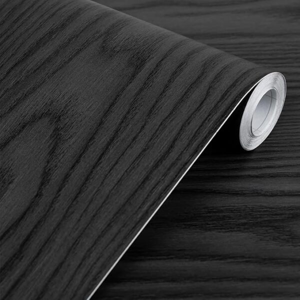 Black Wood Contact Paper